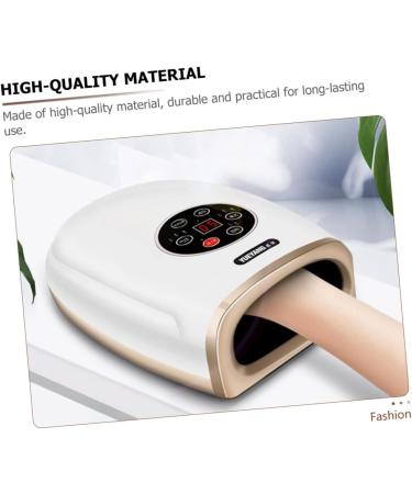CLISPEED Hand Massager - Rechargeable White Plastic 26x21cm - Perfect for Relaxation & Pain Relief | International Shipping Available - Buy Online on GoSupps.com