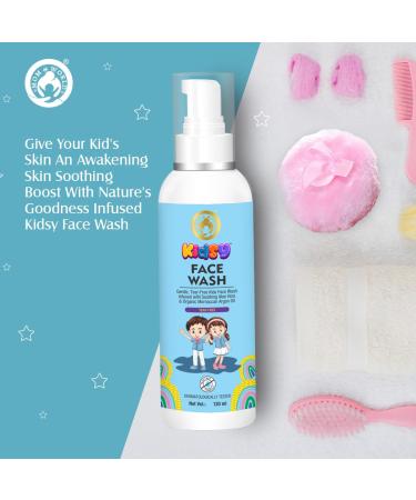 Buy Mom & World Kids Face Wash - Tear Free 120ml | No SLS Paraben | Enriched with Argan Oil & Aloe Vera for Gentle Cleansing - Buy Online on GoSupps.com