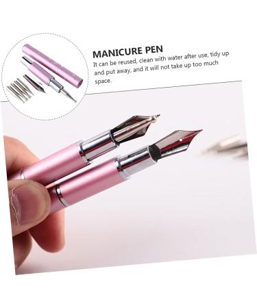 Housoutil 1 Set Nail Art Pen Nail Drill Point Pen Builder Brush Nail Art Tools Embroidery Tools Paint Marker Replacement Tips Nails Accessories Nails Tools Dot Pen Drilling Stainless Steel - Buy Online on GoSupps.com