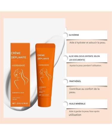  Pruojhw Facial Hair Removal Cream - Gentle and Soothing Lotion 22g - Upper Lip Hair Removal Cream - For Women and Girls Daily Home Use Long-Term Nighttime Use - Buy Online on GoSupps.com