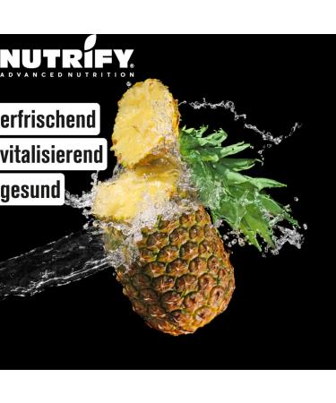 Nutrify Vital Fitness Drink 1:80 Syrup - Pineapple Beverage Concentrate with Vitamins & L-Carnitine Sugar-Free Low-Calorie - Makes 80 Liters - 1000ml Pack - Buy Online on GoSupps.com
