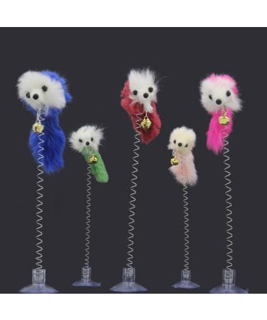 BestMall Cat Ball Feather Wand Toys With Strong Suction Cups Window Kitten Cute for Interactive Kitten Funny Teaser Wand Indoor Kitty Stick Toy Pet Activity Chaser Toy for Playing Training Exercise #5 - Buy Online on GoSupps.com