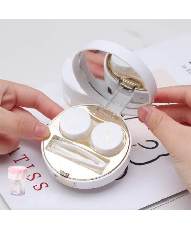 Milists Contact Lens Container & Applicator - Travel Kit with Mirror & Organizer - Sweet Invisible Golden Case for Easy Travel - Buy Online on GoSupps.com