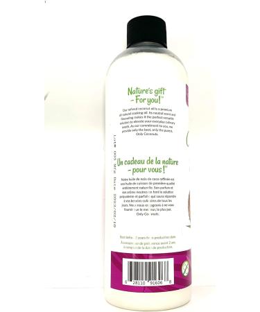 ONLY COCONUTS - REFINED COCONUT OIL NON GMO VERIFIED GLUTEN FREE GREAT FOR COOKING - Buy Online on GoSupps.com