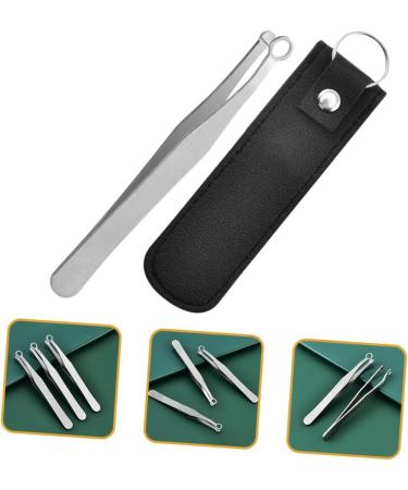 FRCOLOR Round Nose Hair Clippers - 3 Sets Nose Hair Tweezers & Brow Remover - Trimming Tools & Supplies - Small Effective & Stylish - Buy Online on GoSupps.com