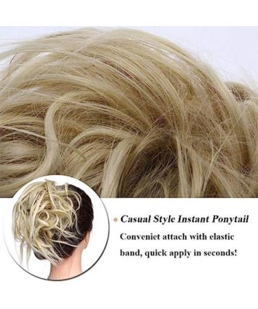 Tess Hair Part Dutt Hair Tie | Medium Blonde Hair Extensions for Women | 45g Smooth Knot Updo | Affordable Hair Accessories - Buy Online on GoSupps.com