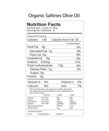 Suzie's 100% Organic Crackers Salted with Extra Virgin Olive Oil - 8.8-Ounce Packages (Pack of 12) - Buy Online on GoSupps.com