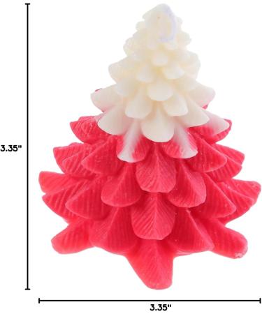 FOMIYES Christmas Tree Candles - Red Scented Tealight Decor for Holiday Tablescape | 9X8.8X8.5CM - Buy Online on GoSupps.com