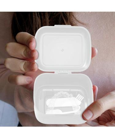 Buy Lingjiong Prosthesis Holder Case - Portable Retainer & Artificial Teeth Storage with Brush & Picker - Ideal Travel Mouth Protection - Buy Online on GoSupps.com