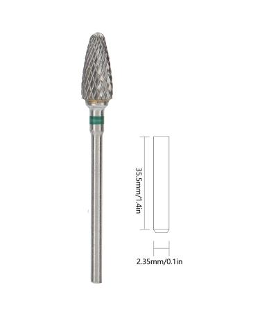 5pcs Tungsten Steel Nail Drill Bit Set | 2.35mm Polishing & Grinding Head for Dead Skin Removal - Buy Online on GoSupps.com