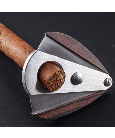 Cigar Boxs Humidors Cigar Cutter Stainless Steel Portable Stitchifan-Shaped Cigar Guillotine Stainless Steel Double Cut Blade for a Perfect for Friend - Buy Online on GoSupps.com