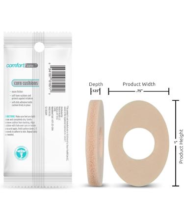Comfort Zone Corn Cushions - Self-Stick Adhesive Pads for Corn Relief - 18 Count - Buy Online on GoSupps.com