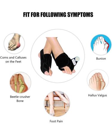 Adjustable Toe Spreader for Hallux Valgus - 24h Bunion Corrector & Pain Relief Sleeve (Size S 30-36) - Buy Online on GoSupps.com