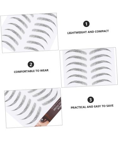 OHPHCALL Black Makeup 3 Sheets Waterproof Eyebrow Stickers Black Stickers Fake Eyebrows Imitation Eyebrow Sticker Make up - Buy Online on GoSupps.com