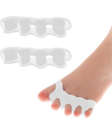 WLLHYF Gel Toe Separator Toe Spacers Soft Gel Pedicure Kit Bunion Corrector Hammer Toe Straightener Toe Corrector for Men Women Toenail Polish Grooming (White) - Buy Online on GoSupps.com