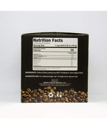 GREENSIDE | Coffee With Mct Oil | Energy Boosting Coffee Pods | 150 Mg | 10 Single Serve Pods | 0.35oz/10g Each | Feel Fresh & Active All Day | Friendly & Convenient - Buy Online on GoSupps.com