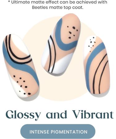 Beetles 23Pcs Gel Nail Polish Kit - Fall Colors with Base & Top Coat | Winter Red, Gray, Golden Soak Off Gift - Christmas Nail Art Set for Girls & Women - Buy Online on GoSupps.com