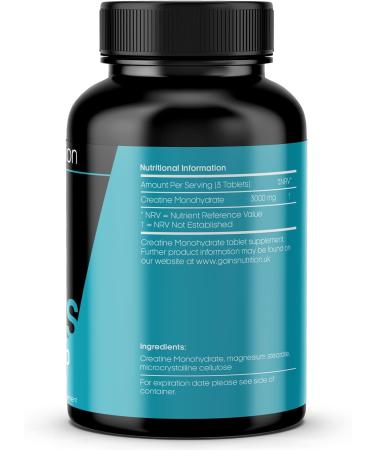 Creatine Monohydrate 3000mg Vegan Tablets - 270 Count - 90 Day Supply - Buy Online on GoSupps.com