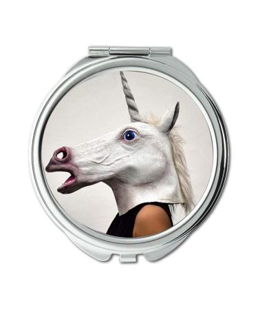 YENDOSTEEN Mirror Compact Mirror animal art costume pocket mirror portable mirror