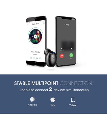 Redzeo EM16 Bluetooth Earpiece 5.0 - Wireless Earbud with CVC8.0 Noise Reduction, IPX4 Waterproof, Hands-Free Headset for Phones/PC - Black - Buy Online on GoSupps.com