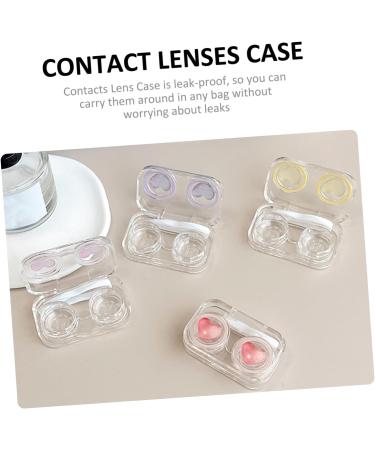 SEWOART 4 Series Contact Lens Container - Portable Plastic Holder & Makeup Case for Contact Lenses - Buy Online on GoSupps.com