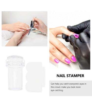 Osaladi 4-Piece Nail Stamp Tool Set - Clear Silicone Stamps & Image Plates for Creative Nail Art - Perfect for Kids & Professionals - Buy Online on GoSupps.com