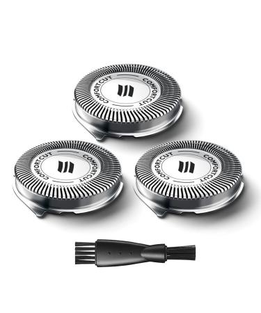 SH30 Replacement Heads for Philips Norelco Shaver 2300 3800 Series 3000 2000 1000 and S738 Click and Style 3Pack ComfortCut Shaving Heads with Durable Sharp Blade Easy Replace with Cleaning Brush 3 Pack - Buy Online on GoSupps.com