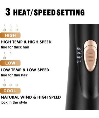 DAILYLIFE Rotating Hair Dryer Brush | Professional 2-in-1 Ionic Blow Dryer & Volumizer | International Shipping Available - Buy Online on GoSupps.com