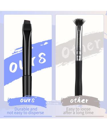 3Pcs Eyeliner & Eyebrow Brush Kit - Professional Makeup Brushes for Eyeshadow and Brow Shaping - Buy Online on GoSupps.com
