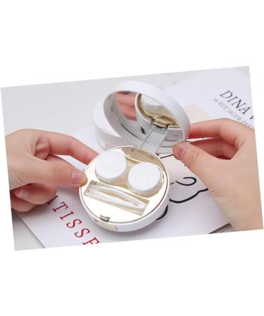 Homsfou 3 STK Rabbit Contact Lens Case Holder - Travel Set with Marbling Design | International Shipping Available - Buy Online on GoSupps.com