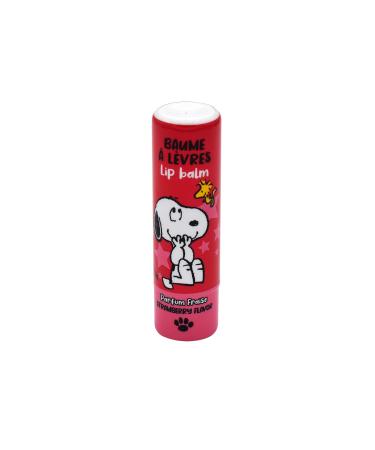 Snoopy Officially Licensed Kids Lip Gloss - Lip Balm - Strawberry Flavor 5g - Vegan - Red - Kids Lip Balm - Dermatologically Tested