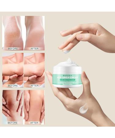 HASAIKA Dry Foot Cream Cracked Foot Cream Foot Care Creams for Feet Hands Heels Elbows and Knees to Moisturize Dry and Cracked Feet 100g - Buy Online on GoSupps.com