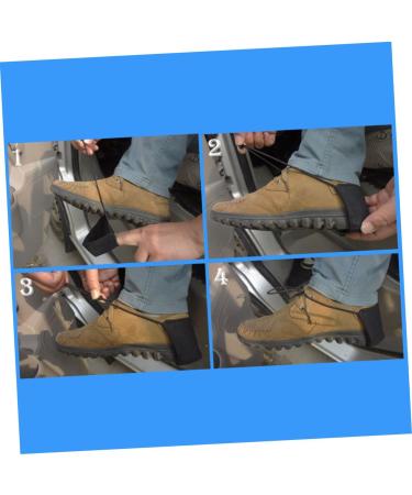 Buy TENDYCOCO 3 Pcs Heel Sleeve - Wear Resistant Breathable Shoe Covers - Black Overshoes Pad for Visitors - Medium Size - Buy Online on GoSupps.com