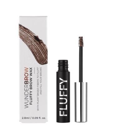 WUNDERBROW Fluffy Brow Wax  Vegan and Cruelty-Free Eyebrow Wax With a Waterproof Long Lasting Hold  Enriched with Jojoba and Argan Oil  Brunette Brunette 0.09 Fl Oz (Pack of 1)