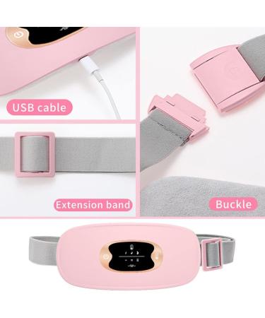 Samnuerly Portable Menstrual Heating Pillows - 3-Speed Adjustable Back & Abdominal Relief for Women & Girls (Pink) - Promote Blood Circulation - Buy Online on GoSupps.com