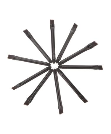 Balacoo Double Ended Makeup Brush 10 Pcs Eye Shadow Brush Makeup Black Dual Sides Eye Shadow Sponge Makeup Tool Stick
