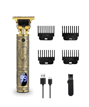 Hair Clippers for Men Cordless Rechargeable Hair Trimmer with LCD Display Head Shavers Zero Gapped Cutting Grooming Kit