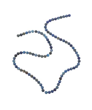 NUOBESTY 2Pcs Stone semi-finished product bead bracelet bead gem beads wristband beads bracelet stone beads wristband beading round beads Bracelet stone bracelet accessories decor Blue 0.80X0.80X0.80CM