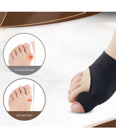 BLMIEDE Bunion Corrector for Women and Men - Orthopedic Bunion Splint for Big Toe Pains - Toe Straightening Nail Balm - Black Medium - Buy Online on GoSupps.com