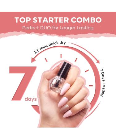 Modelones Nail Polish Set 3 Colors Nude Grey Nail Polish Kit with Base and Top Coat & Remover Pad Bubble Natural Skin Tone Glitter Nail Polish Finger Nail Polish Manicure Diy Nail Art Salon Home - Buy Online on GoSupps.com