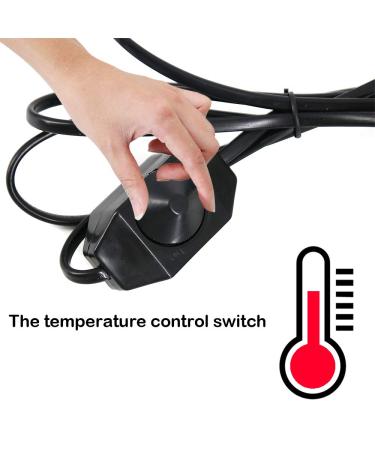 Skystuff Reptile Heat Mat and Digital Thermometer Hygrometer 7W Waterproof Terrarium Heat Mats and Mini Temperature Humidity Meter for Turtle Tortoise Snakes Lizard Gecko Tank Warmer - Buy Online on GoSupps.com