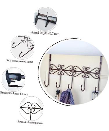 GLEAVI Multi-Function The Coat Storage Rack Tie Creative Iron Nail- Over Clothes Bronze Towel Hook - Buy Online on GoSupps.com