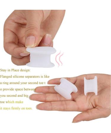 10 Pieces Gel Toe Bunion Toe Spacers Toe Corrector and Straightener Orthotics for Bunion Overlapping Toes  Bunion Toe Pain Relief - (L Size) - Buy Online on GoSupps.com