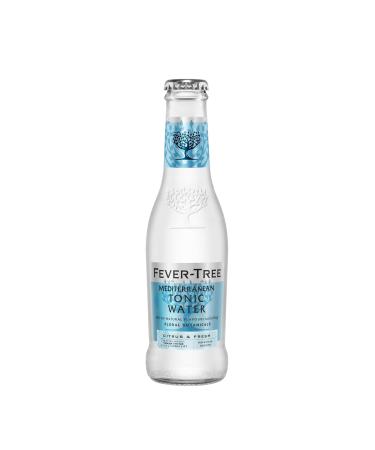 FEVER-TREE -24 Bottles of 200 ml of Mediterranean Tonic Water-Lemon and Herbs - Soda - (24 x 200 ml
