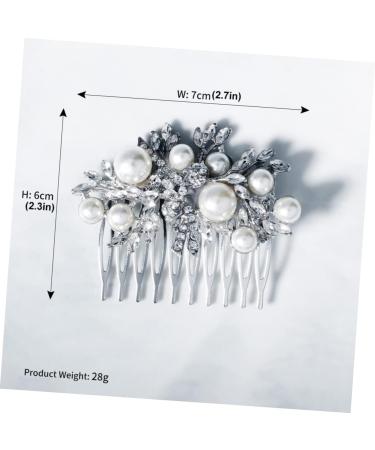 MAGICLULU 1pc Hair Comb Pearl Hair Pins Wedding Hair Accessories Wedding Headpiece Women Hairpin Comb Hair for Women Pearl Hairpins Wedding Hairpin Bridal Headdress Bridal Hair Accessories - Buy Online on GoSupps.com