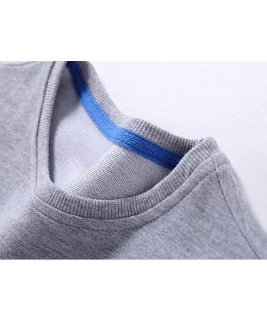 Taigood Boys Cotton Sweatshirt Long Sleeve T-Shirt Pullover - Size 5-6 Years Gray - Buy Online on GoSupps.com