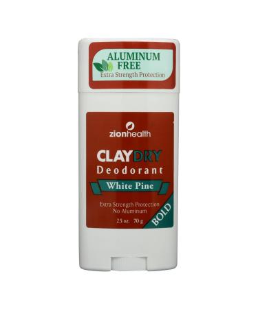 Zion Health Claydry Silk Deodorant White Pine