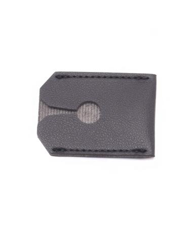 Faux Leather Double Edge Safety Razor Travel Cover | Universal Fit | Black Protective Sheath for All Standard Razors - Shop Now - Buy Online on GoSupps.com