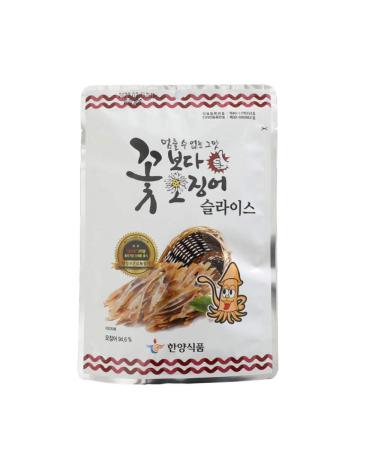 Korea Seasoned Dried Squid Snack Squid Over Flower 15g X 10 Pack  0.5 Ounce (Pack of 10)