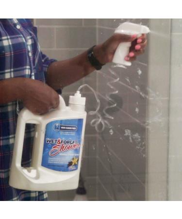 Wet & Forget Shower Cleaner 64oz 4 Pack - Multi-Surface, No Scrub, Bleach-Free, Vanilla Scent - Buy Online on GoSupps.com